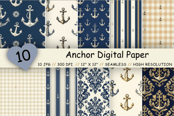 Download Anchor Digital Paper Pack, Classic - Digital Collection