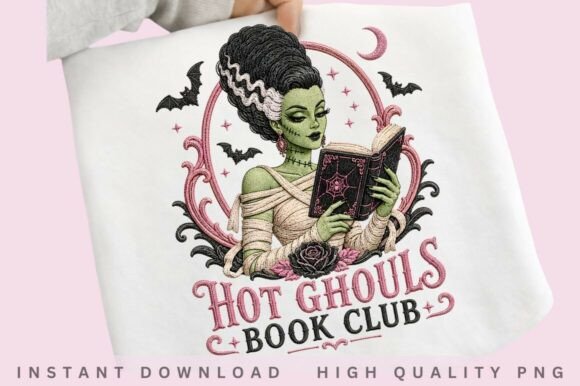 Download Hot Ghouls Book Club PNG Design - Design Collection