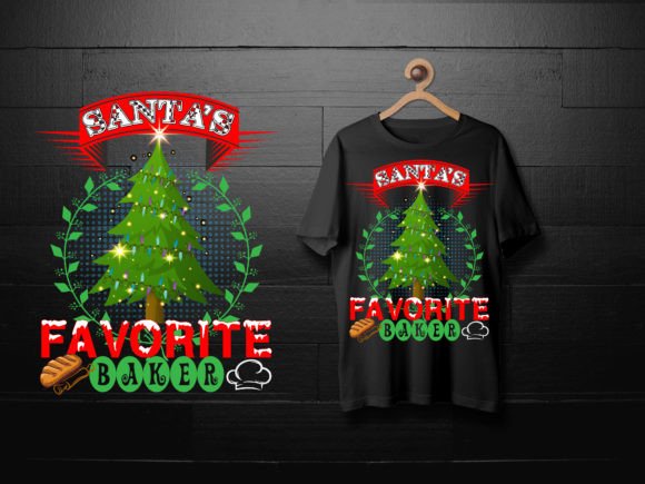 Download Santa`s Favorite Baker - T-shirt Design - Design Collection