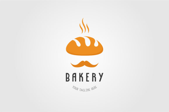 Download Mister Bakery Mustache Logo Design - Design Collection