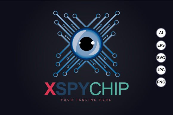 Download Eye Balls Letter X Spy Chip Logo Design - Design Collection