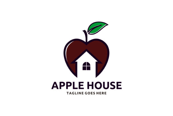Download Apple House Minimalist Logo Design - Design Collection