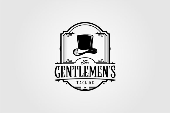 Download Vintage Gentlemen Logo Vector Design - Design Collection