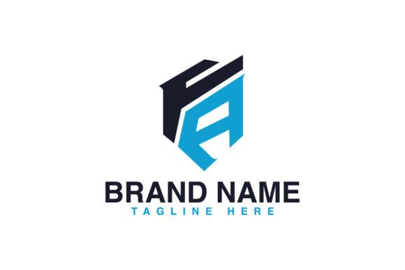 Download Letter FA Premium Geometric Logo Design. - Design Collection