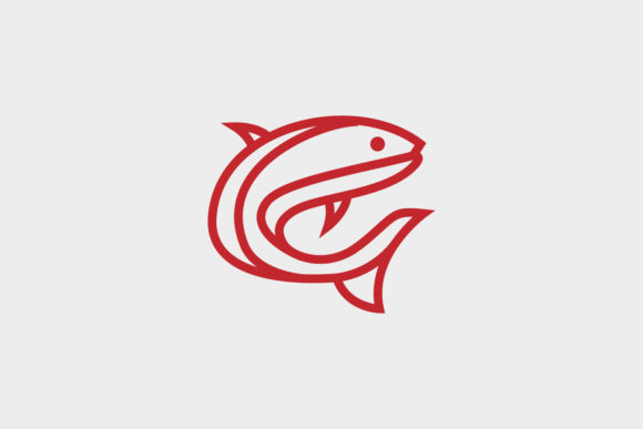 Download Fish Minimalist Logo Design Premium - Design Collection
