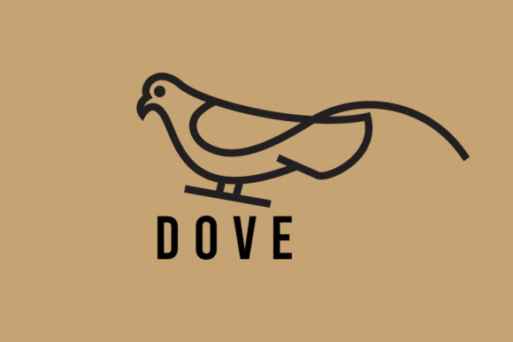Download Dove Bird Minimalist Logo Design Templat - Design Collection