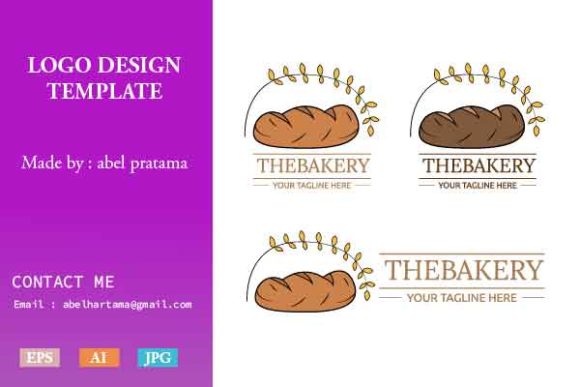 Download Bread Logo Template Design Vol. 2 - Design Collection
