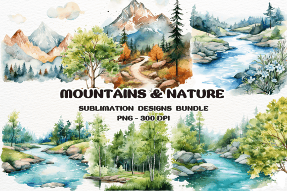 Download Watercolor Mountains Nature Clipart - Premium Resources