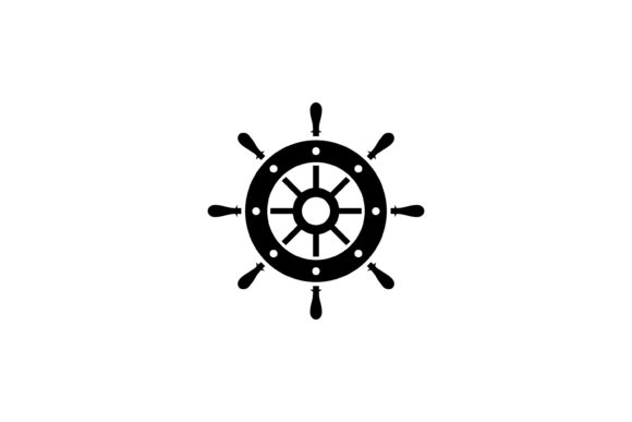 Download Ship Steering Wheel Vector Logo Design - Design Collection
