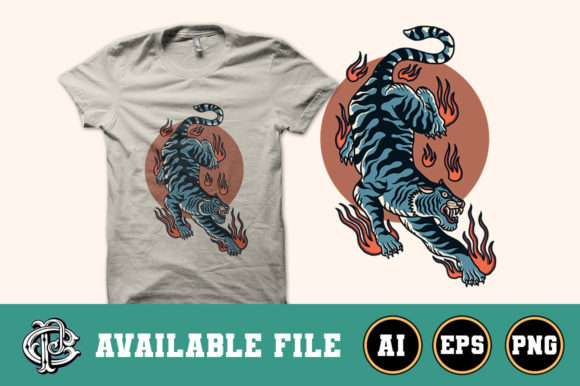 Download Oriental Tiger T-shirt Design - Design Collection